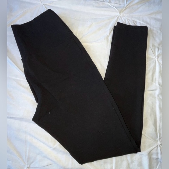 Lumière High Waisted Ponte Black Pants Thick Legging Style: AP00149 SIZE SMALL - Picture 5 of 10